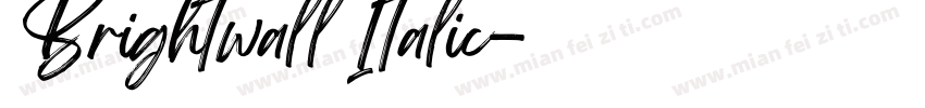 Brightwall Italic字体转换